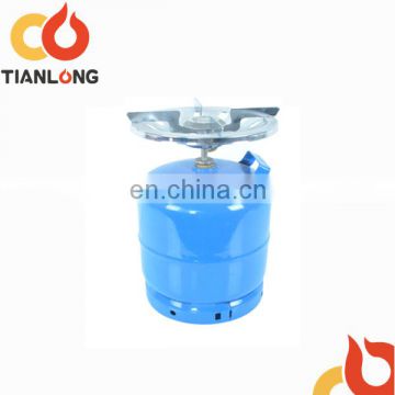 Steel material LPG gas cylinder gas tank with burner