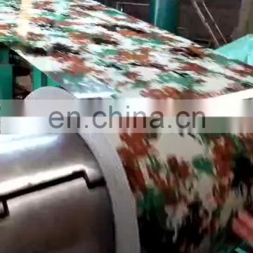 Camouflage print pre-painted galvanized steel / flower painted galvalume steel sheet in steel sheet