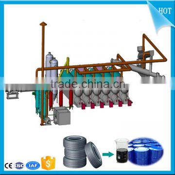Continuous 50t Waste tyre oil plant_Used tyre recycling machine to fuel oil