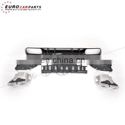 High quality rear diffuser with tips for C-CLASS w205 c63 2019~ back bumper diffuser