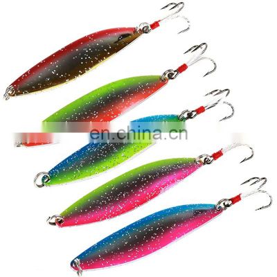 Nickel willow leaf blades Metal Spoon Lures Spinners Lure fishing trout spoon