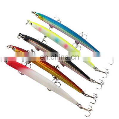 Factory Price 3D luminous eyes sink fishing lure pencil  Plastic Artificial Bass Fish Lure
