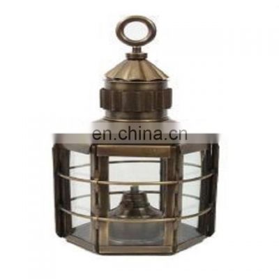 old brass nautical lantern