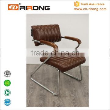 High back office chair spare parts with armrests and nylon base