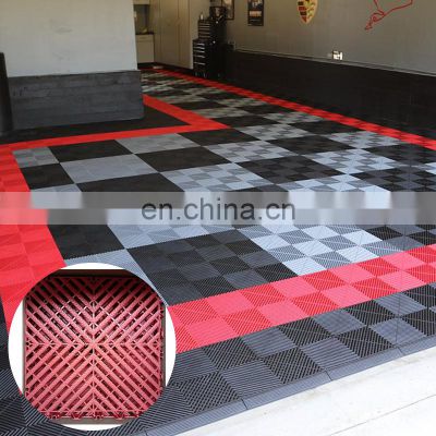 CH New Upgrade Luxury Performance Flexible Elastic Durable Cheapest Floating Drainage 40*40*3cm Garage Floor Tiles