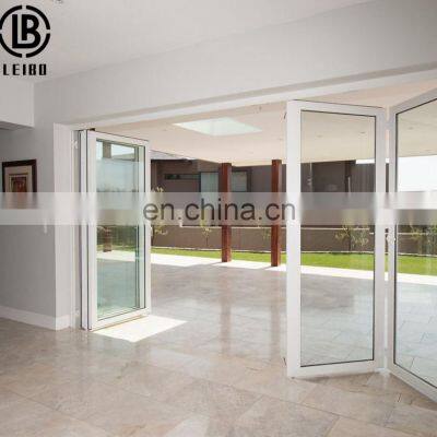 Factory Supply Soundproof Glass Bi-Fold Aluminum Bi Folding Accordion Bifold Door