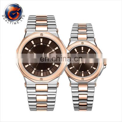 Most Popular Rose Gold Stainless Steel Quartz Couple Watches Pair Watches