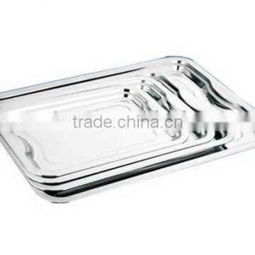 stainless steel rectangular serving tray