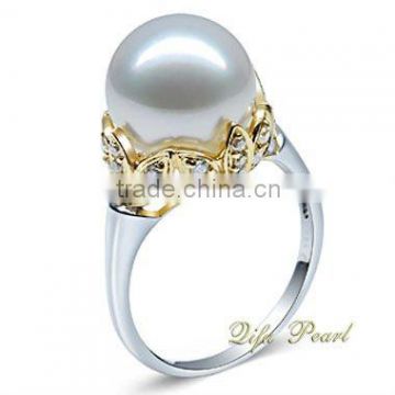 Engagement Jewelry 14K Southsea Pearl Ring