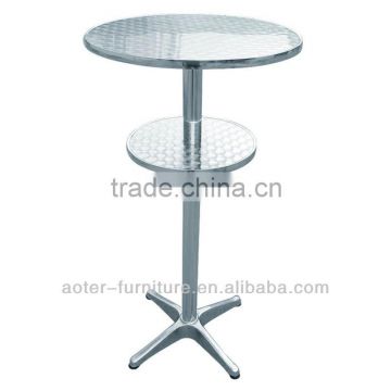 Hotsale auminum outdoor long bar table high bar table