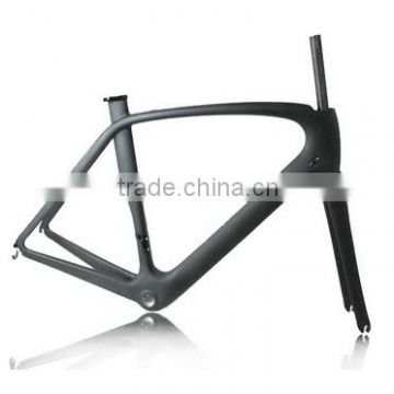 chinese road bike carbon frame set 49/52/54/56cm headset 1-1/8"-1-1/2"