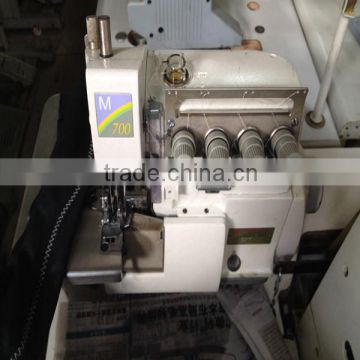 lower noise useful second hand pegasus M-700 four thread overlock indutrial sewing machine