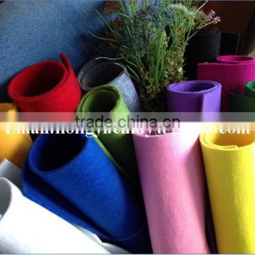 Polyester multi-color needle punched nonwoven felt for handicrafts