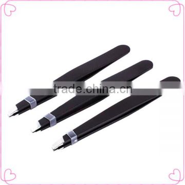 Professional high quality stainless steel extension eyebrow tweezers in bulk