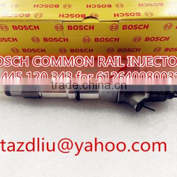 0445120343 Genuine Common rail injector 0 445 120 343 for WEICHAI 612640080031