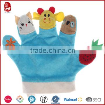 Supply animal finger puppet plush stuffed toys 2015 new design