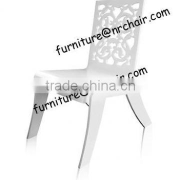 event rental acrylic stacking baroque dining chair