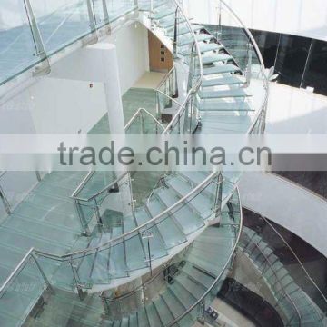Glass metal spiral stairs 9003-11