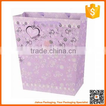 china factory cheap decorative pink paper bags