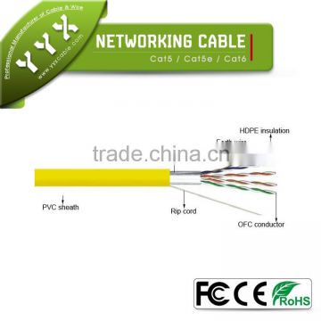 yueyangxing UTP copper cat5 network lan cable brands outdoor shielded