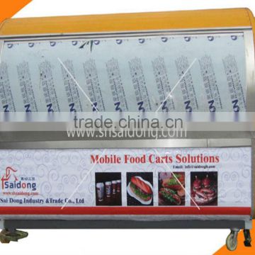 Factory direct sale favorable price mobile fryer food van food van cart
