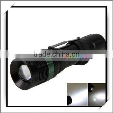 W109 Aluminium Rechargeable Zoom LED Flashlight Torch