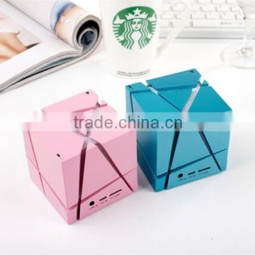 New Products Promotional Cube Bluetooth Speakers with LED Lights