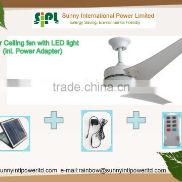 vent goods 60inch dc ceiling fan 12v solar energy dc (solar fan)