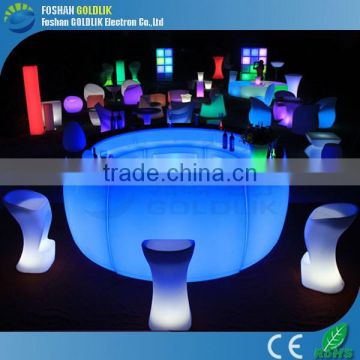 GLACS Control RGB True Color Changing Cool LED Bar Counter Stand up Bar Tables