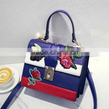 zm50150b 2017 new model lady bags fashion flower embroidery single shoulder bag