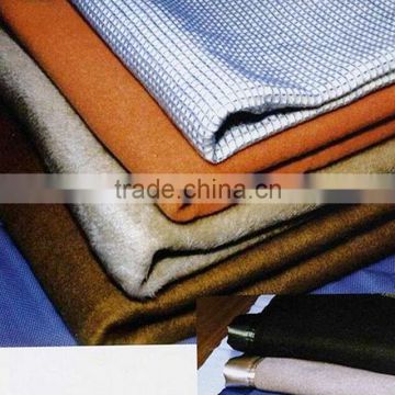 Soft non formaldehyde durable flame resistant woven aramid fabric