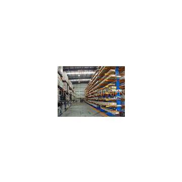 medium duty Metal Cantilever Racking System , Insertion Upright cantilever shelving