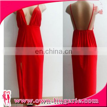 Evening Dress V-neck Sleeveless Floor-length Dresses