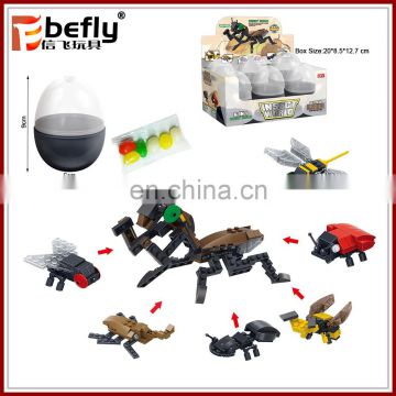 Funny insect building block educational games for kindergarten