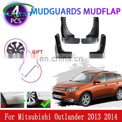 4 PCS for Mitsubishi Outlander MK2 2013 2014 Mudguards Mudflaps Fender Mud Flap Splash Mud Guards Protect Car Wheel Accessories