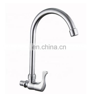 Brass Chrome Polished Gold Deck Mounted Flexible Mixer Tap Long Neck Pull Out Kitchen Faucet