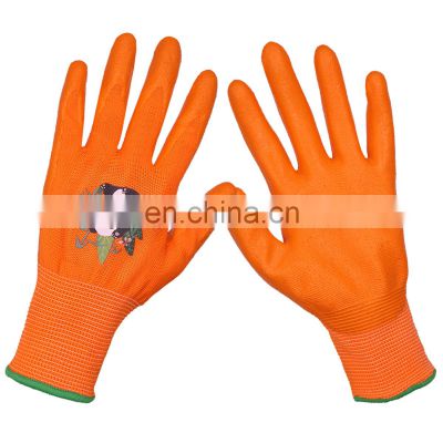 HANDLANDY Outdoor Grip Plant Boys Girls Children Hand Protection Nitrile Kids Gardening Gloves