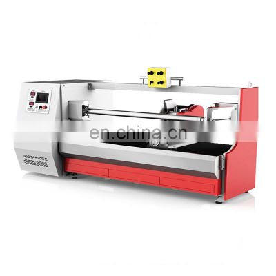 Industrial single shaft auto protective film roll cutting machine paper roll