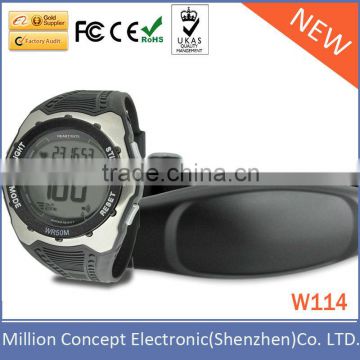 Fashion heart rate watch with chest band