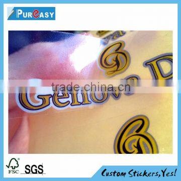 High quality perfect printing waterproof transparent label