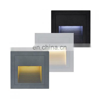 Waterproof 3W Pathway Wall Lamp PIR Motion Sensor LED Step Wall Light for Indoor Outdoor LED Stair Light