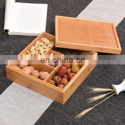 Multi-size Different Divided Grids Food Snacks Dried Fruit Nuts Household Organizer Storage Box Bins Pantry Organizer