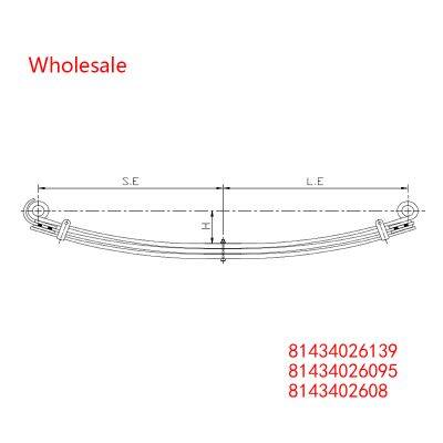 81434026139, 81434026095, 8143402608 Heavy Duty Vehicle Front Axle Wheel Parabolic Spring Arm Wholesale For MAN