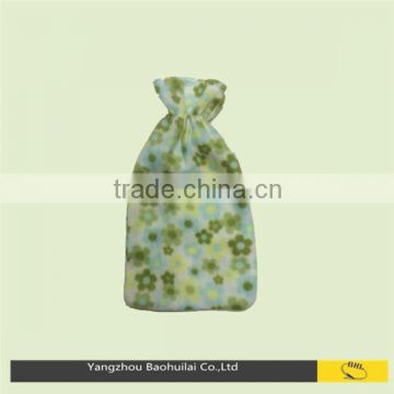 high quality cheap flower fleece hot water bottle cover