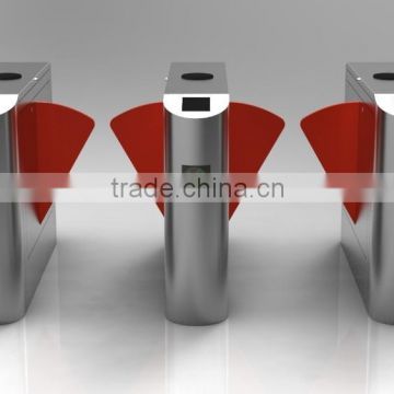 Stainless steel retractable flap barrier
