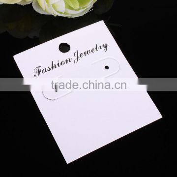 White paper earring cards with customized logo
