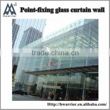 Point-fixing Glass curtain wall with stainless spider