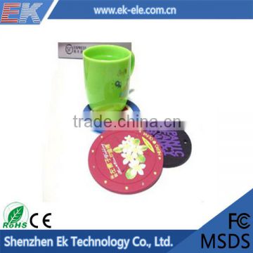 Newest design high quality hot sale silicone cup mat