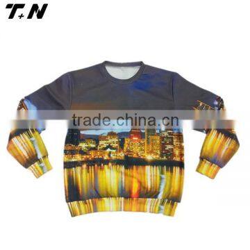 wholesale 3D printing sweatshirt mens custom sublimation sweatshirt manufacturer