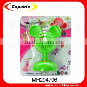 Mini plastic hand fans battery power toy fan